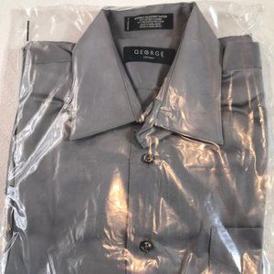 Men's George Sateen Dress Shirt Size: Medium Neck 15.5, Arm 32/33